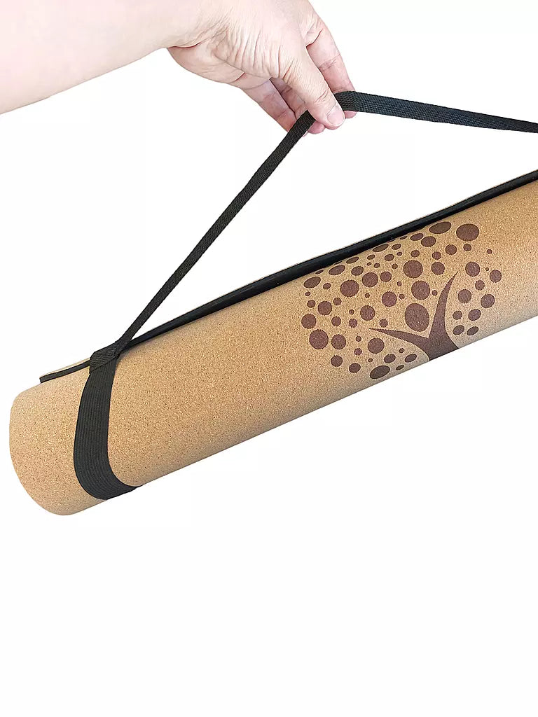 Yogamatte Kork Hellbraun