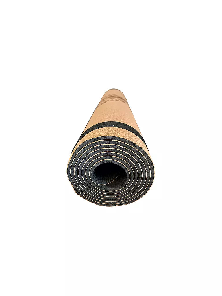 Yogamatte Kork Hellbraun
