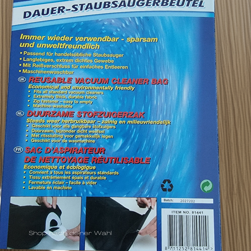 Staubsaugerbeutel universal 27 * 38 cm