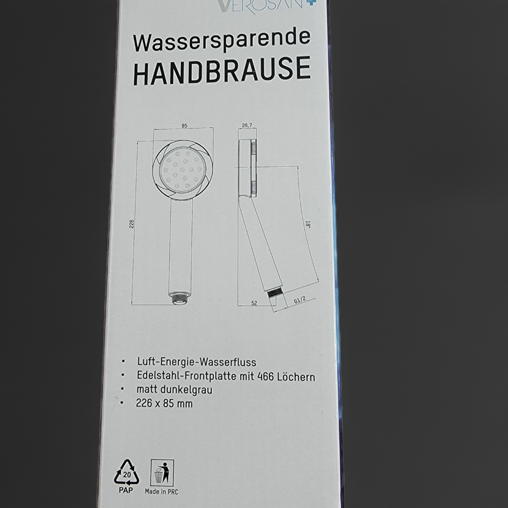 Handbrause Wassersparend Verosan