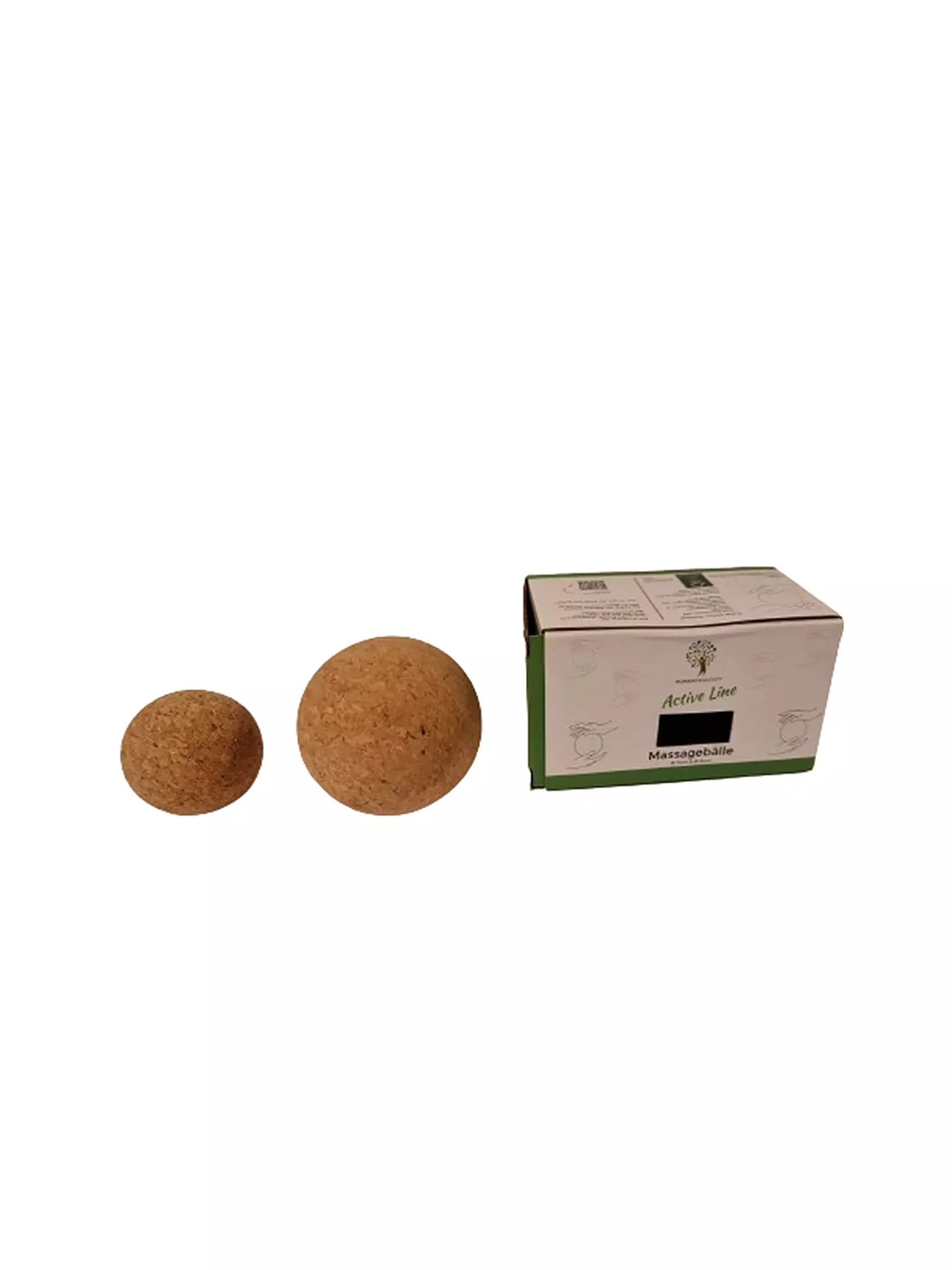 Massageball 2er Set Kork