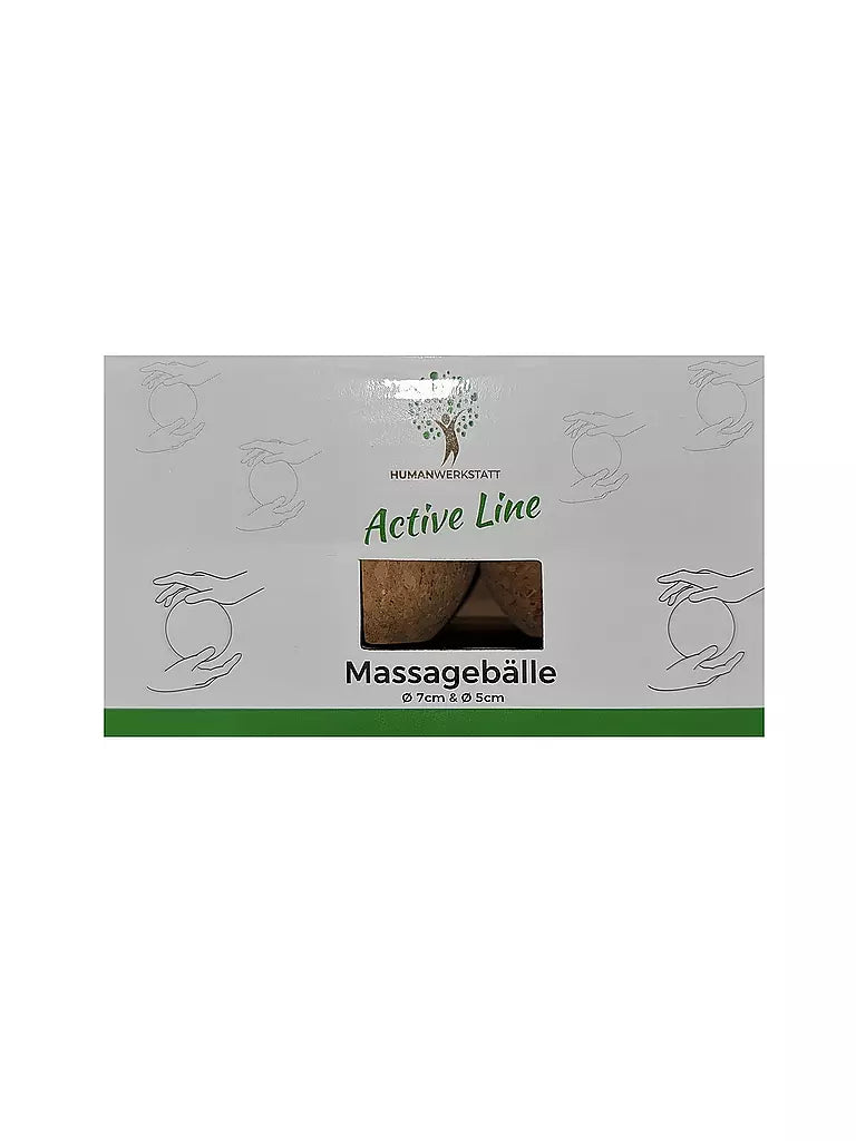 Massageball 2er Set Kork