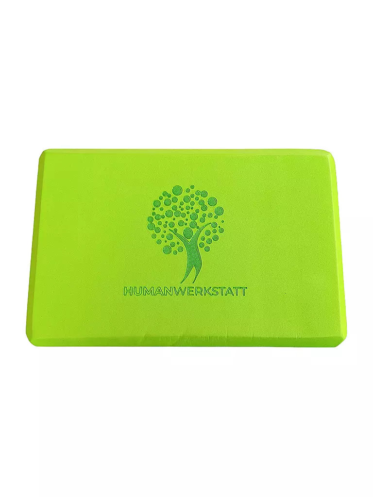Yogablock grün Kork