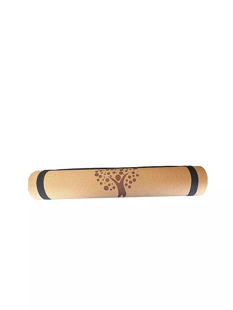 Yogamatte Kork Hellbraun